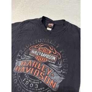 Harley Davidson Heart Of Dixie VTG Shirt Pelham Alabama Short Sleeve Black Med